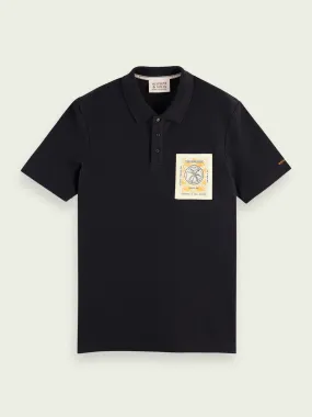 Scotch&Soda Toweling Polo In Navy (166076)