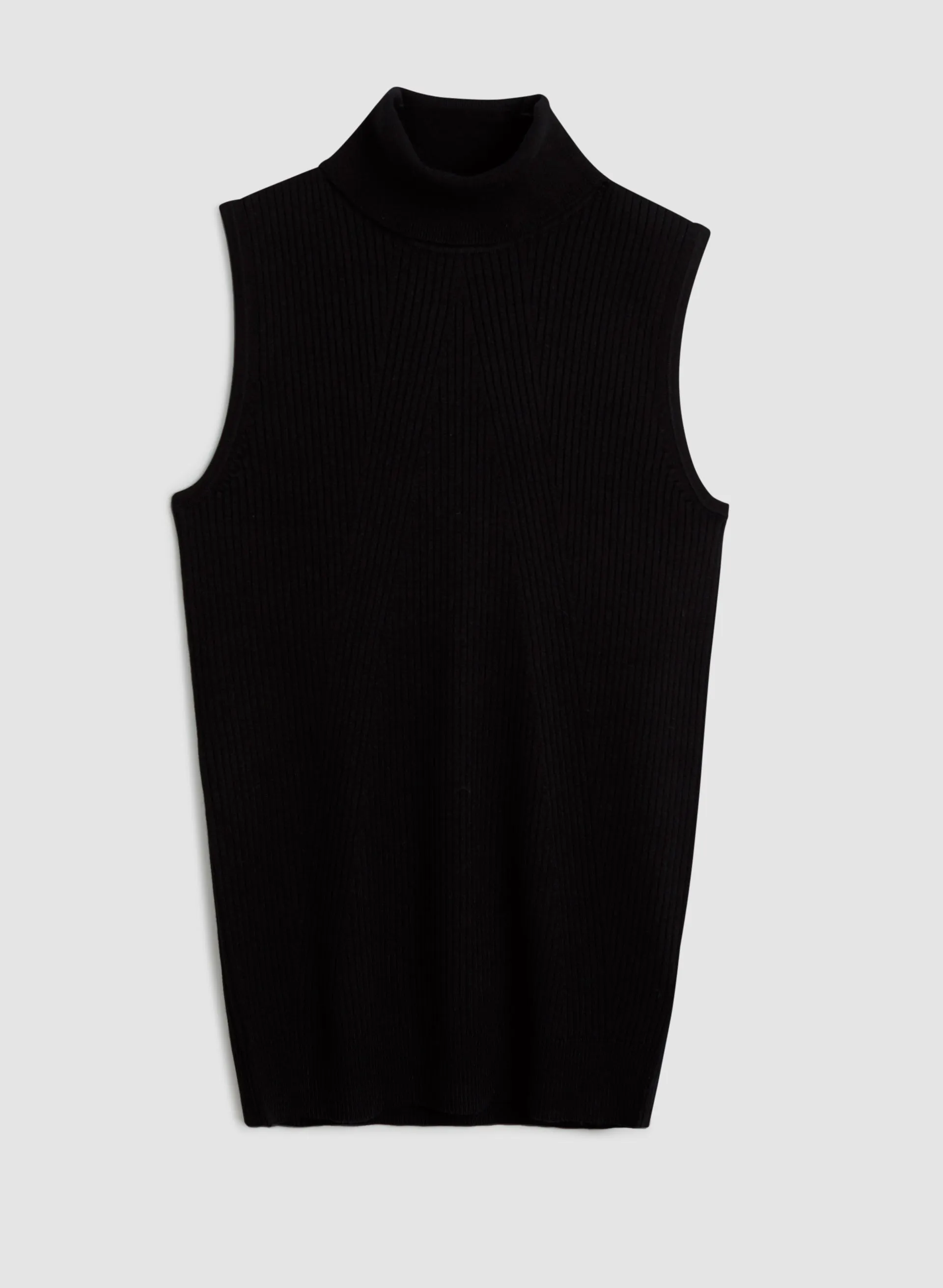 Sleeveless Turtleneck Top