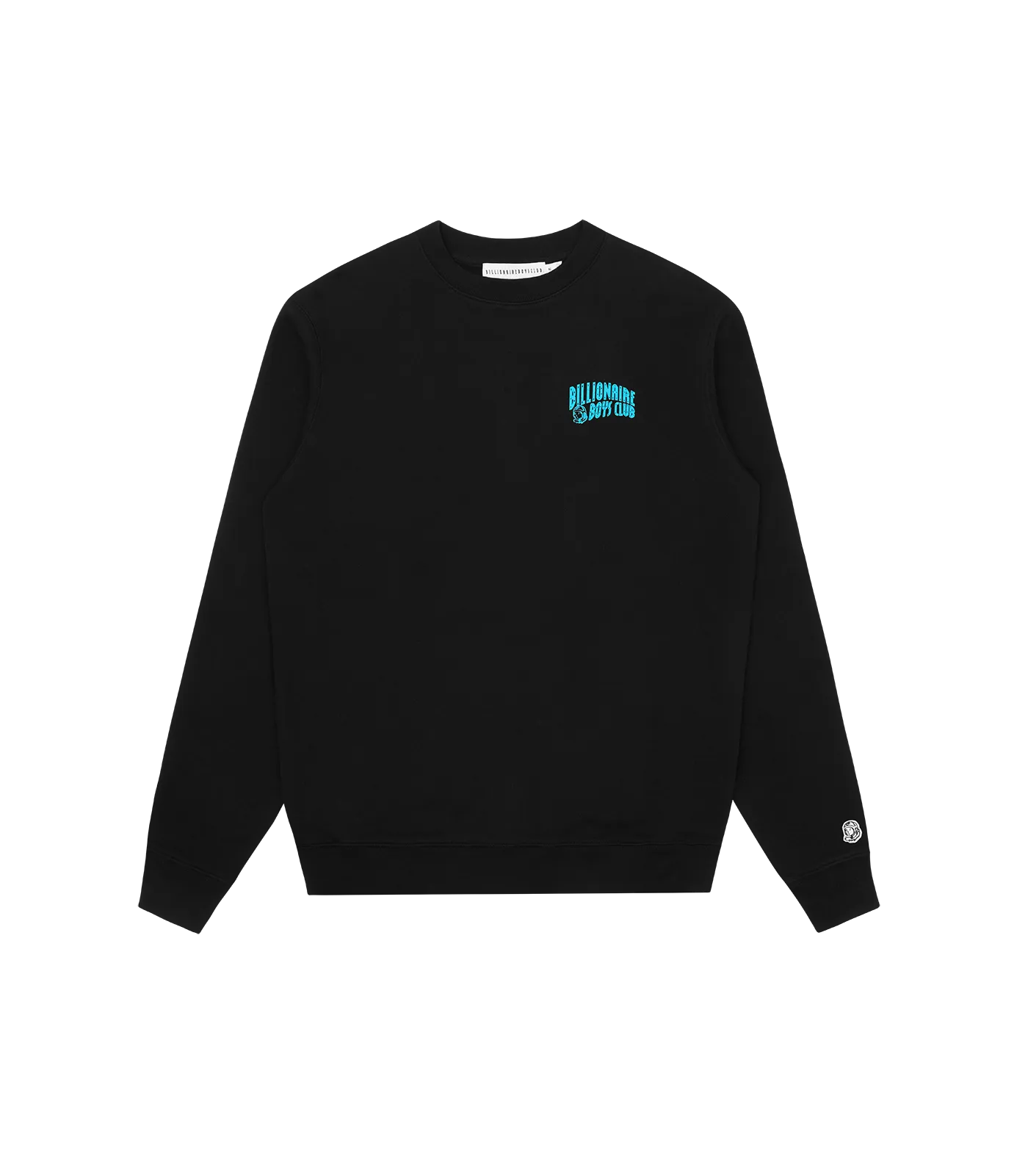 SMALL ARCH LOGO HIGHLIGHT CREWNECK - BLACK/BLUE