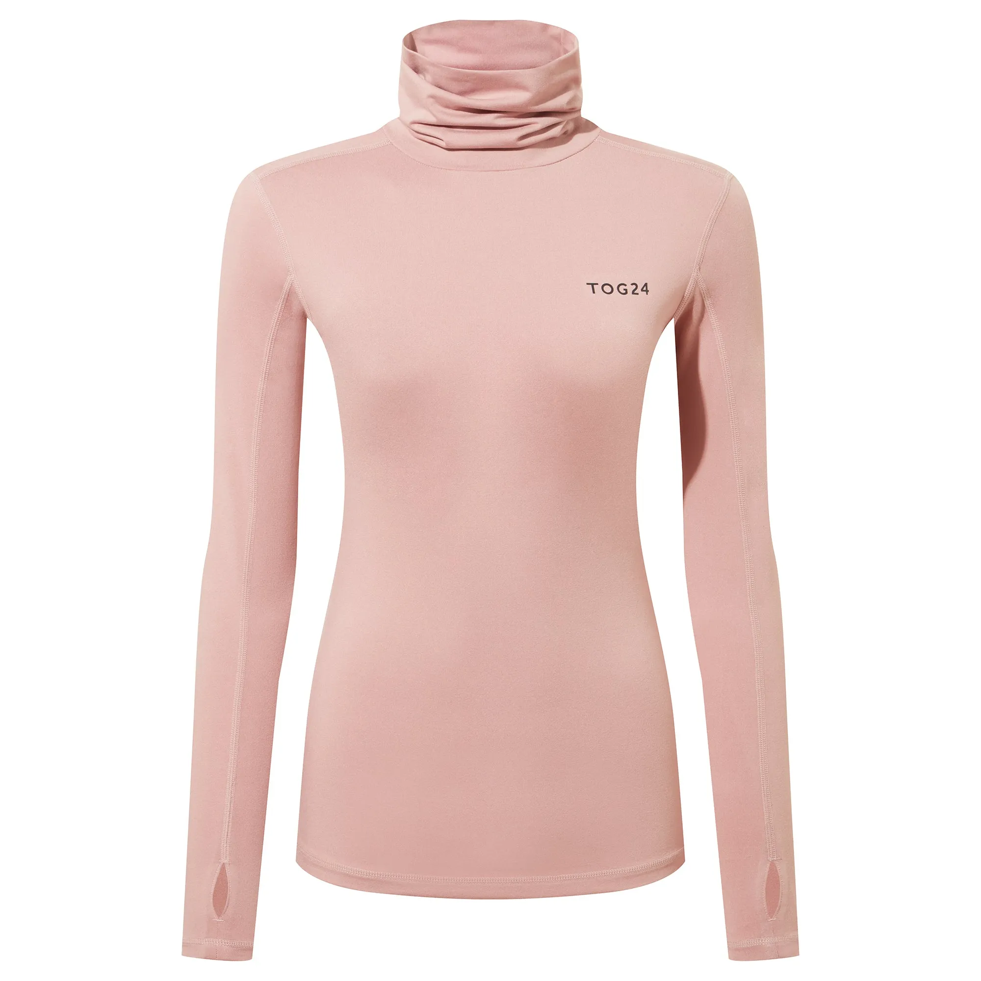 Snowdon Womens Thermal Rollneck - Faded Pink