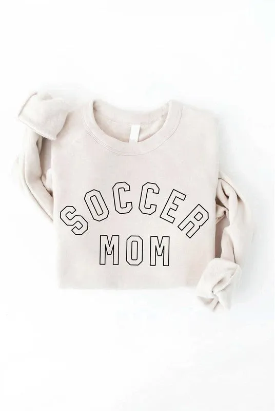 SOCCER MOM Crewneck Pullover Sweatshirt