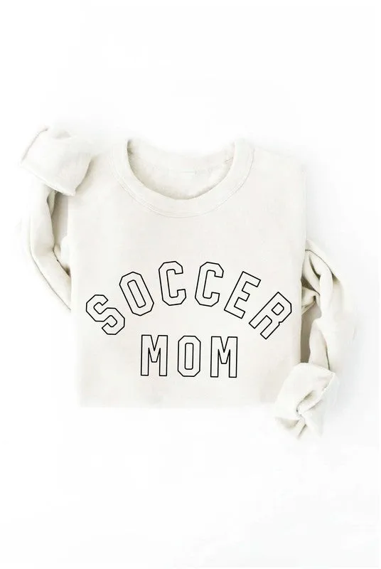 SOCCER MOM Crewneck Pullover Sweatshirt