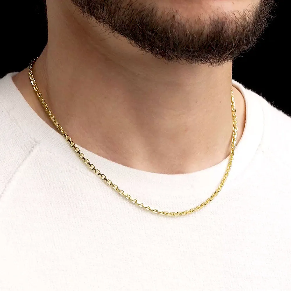 Solid Gold Cable Chain