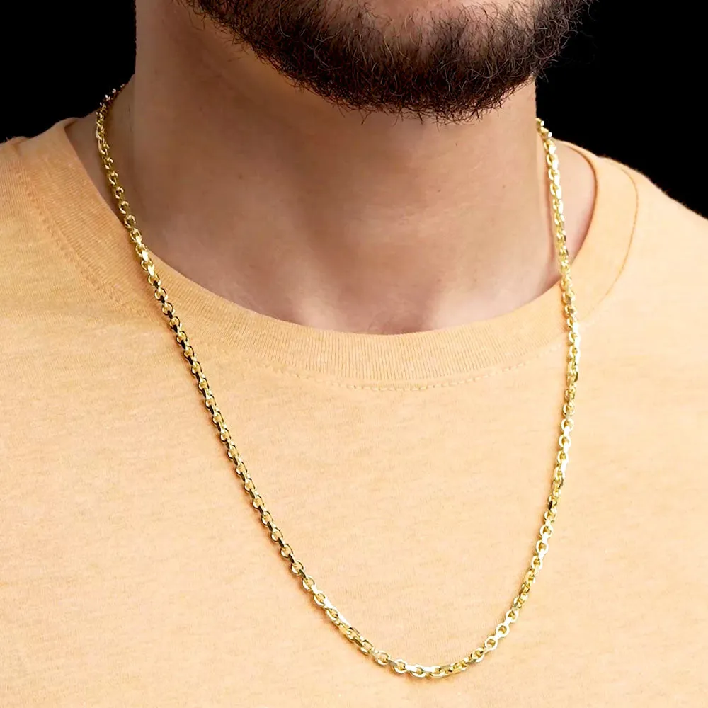 Solid Gold Cable Chain