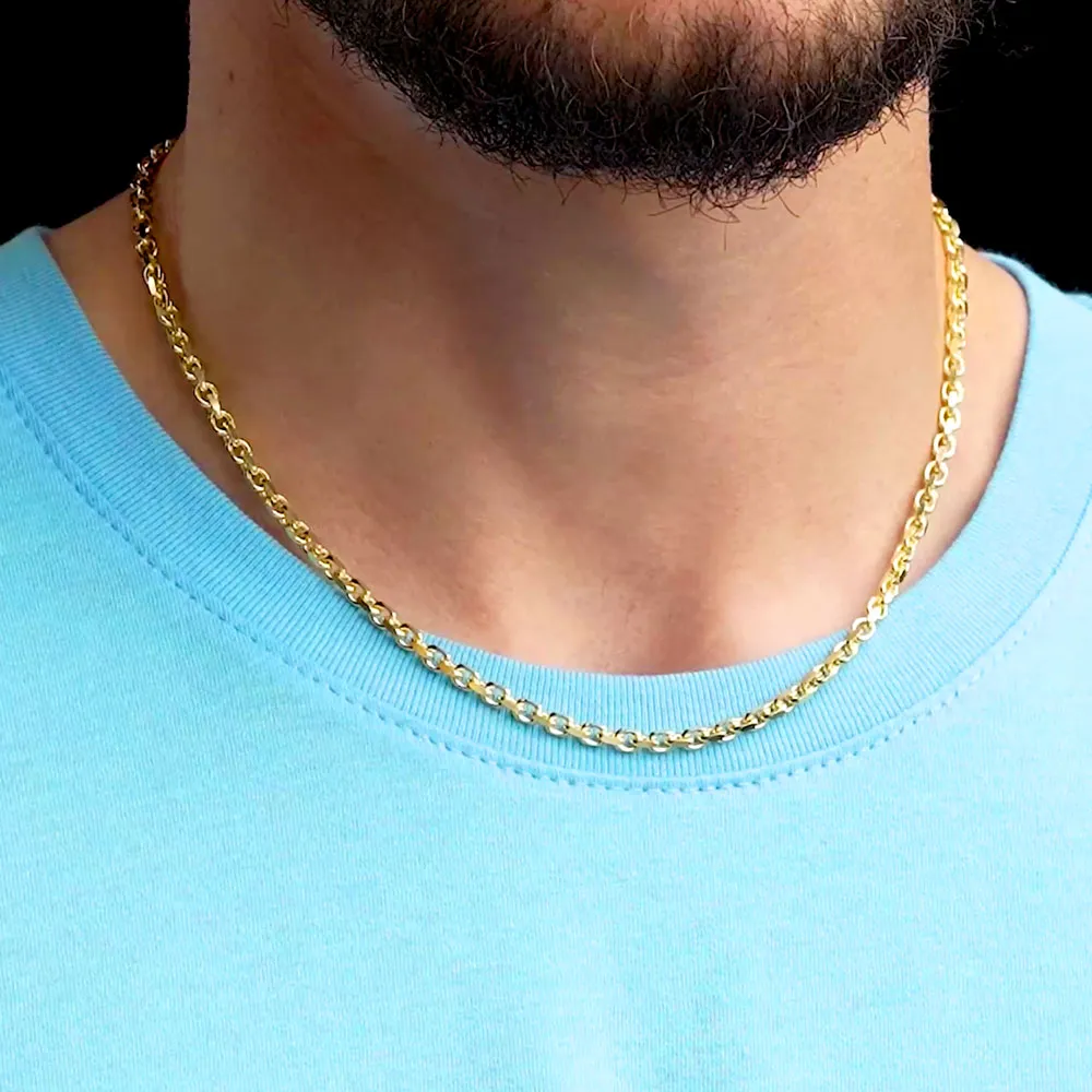 Solid Gold Cable Chain