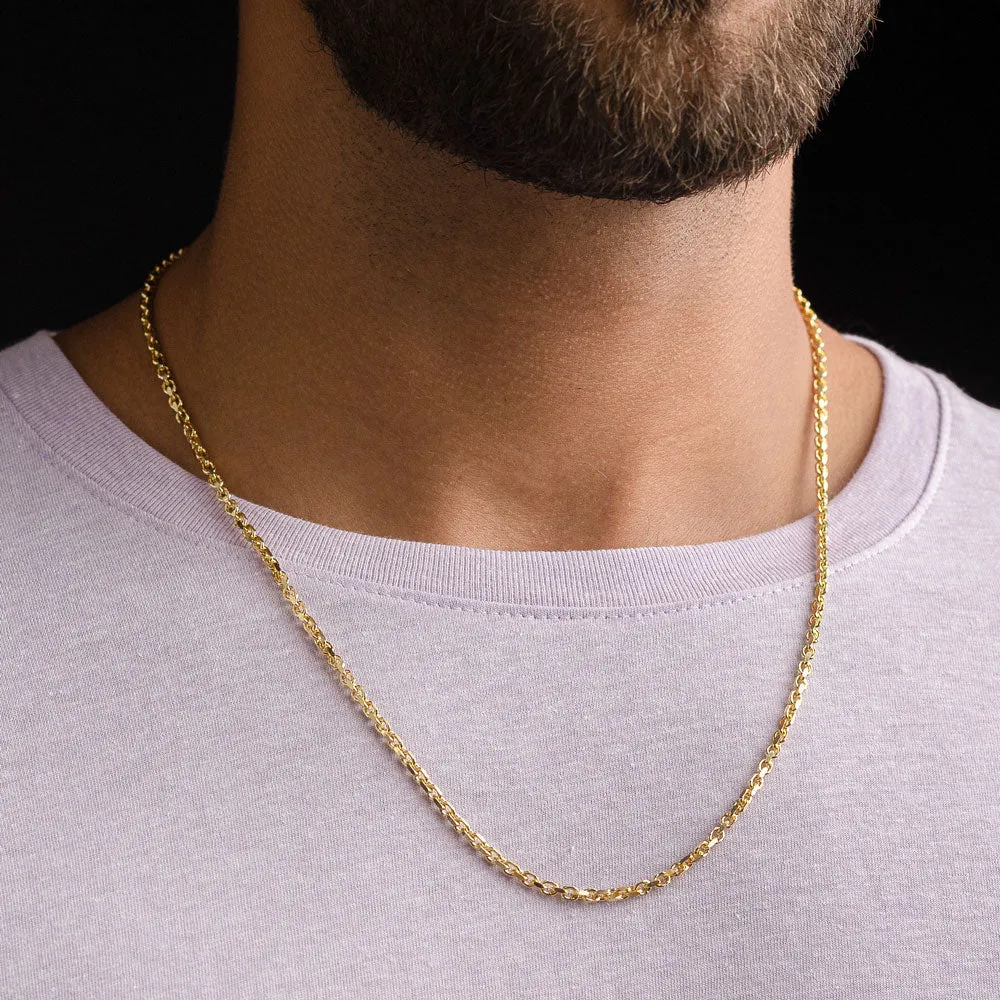 Solid Gold Cable Chain