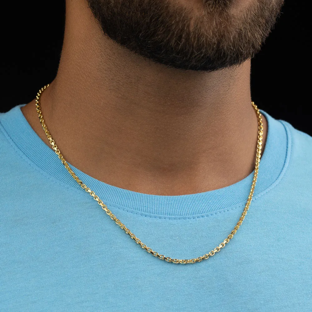 Solid Gold Cable Chain