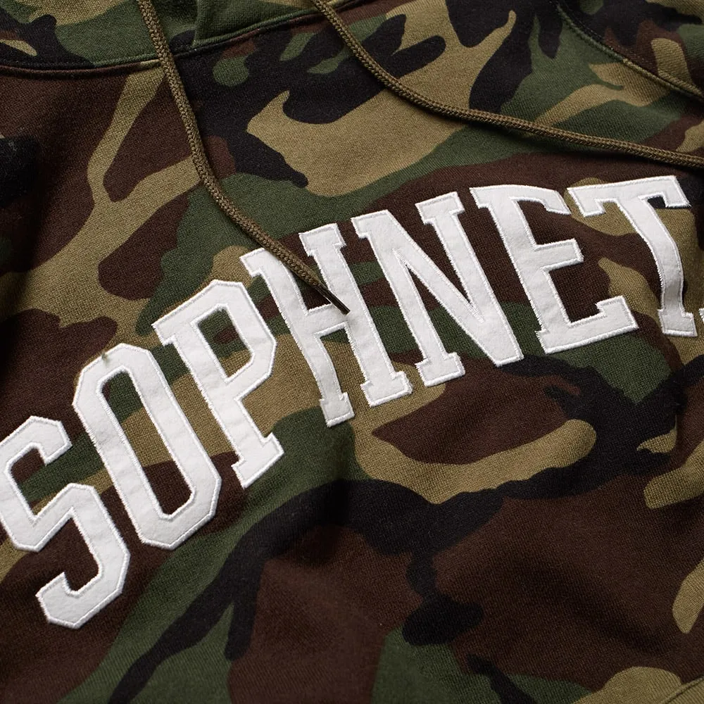 SOPHNET. Arch Logo Raglan HoodyWoodland