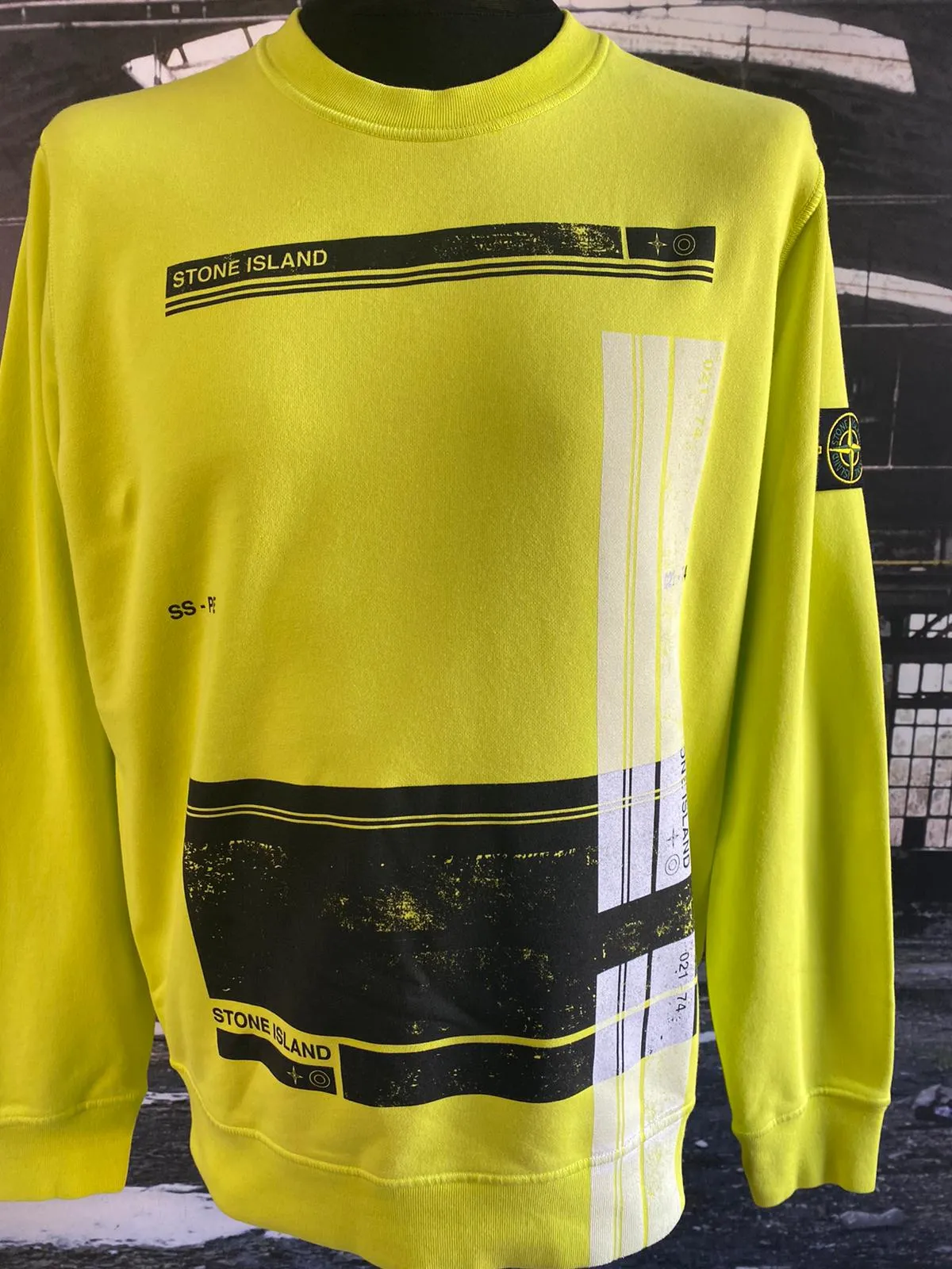 STONE ISLAND BLOCK CREWNECK SWEATSHIRT