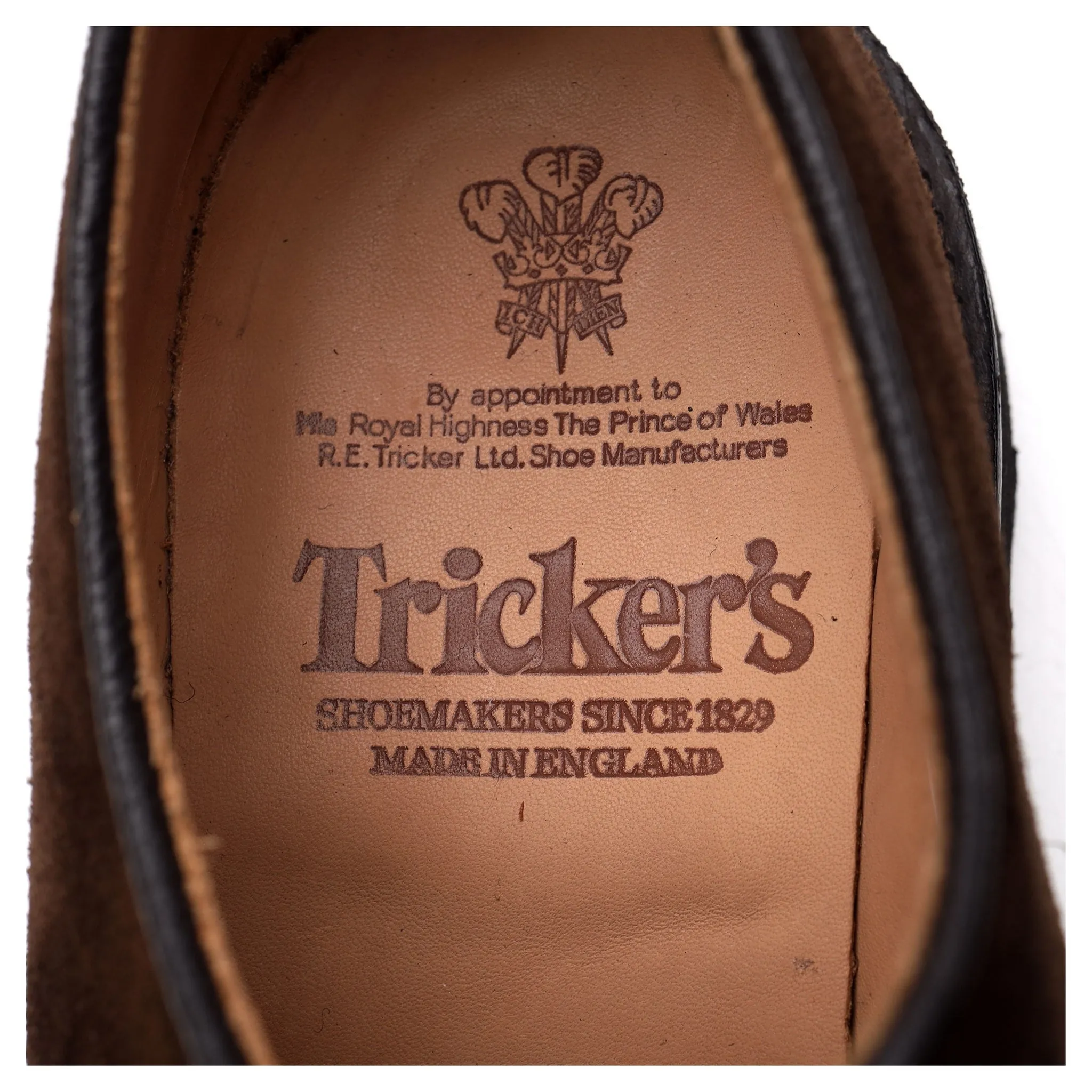 'Stuart' Dark Brown Suede Derby Split Toe UK 6.5