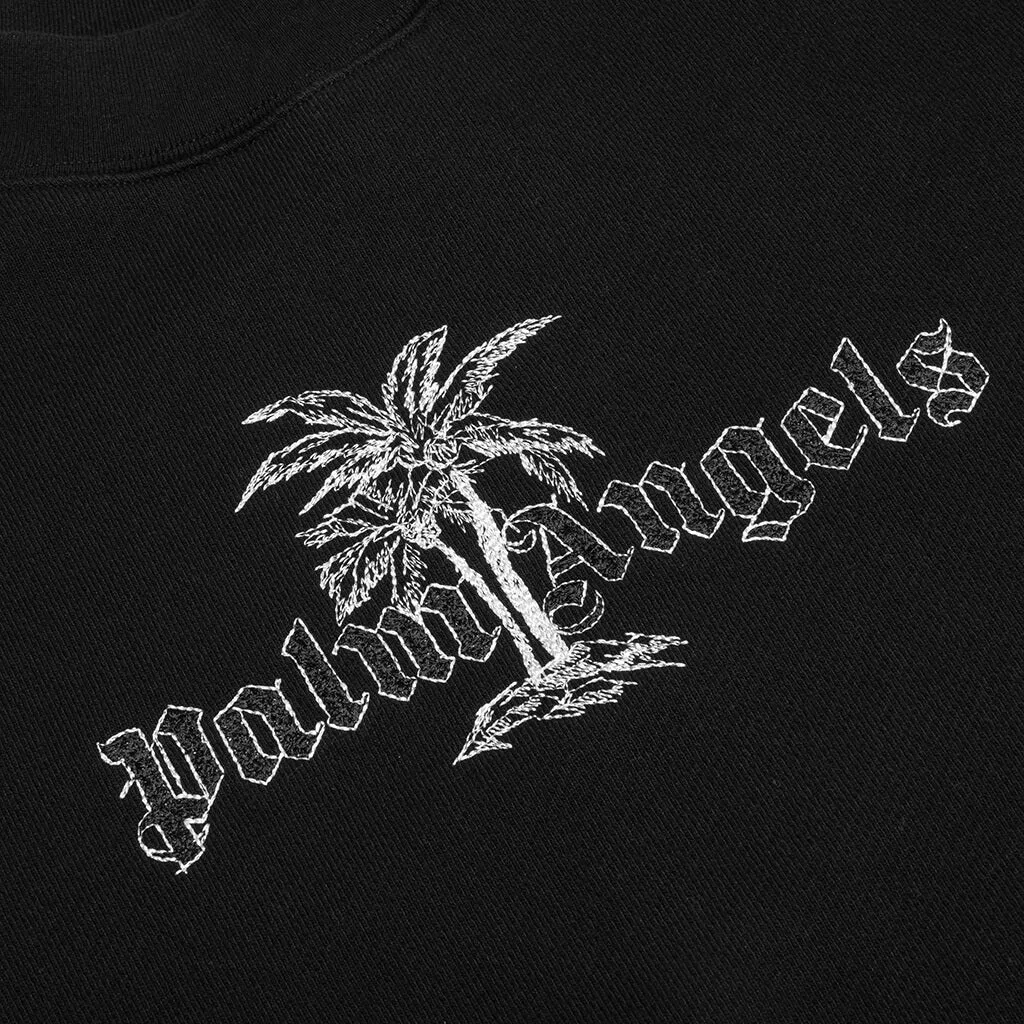 Sunset Palms Crewneck - Black/White