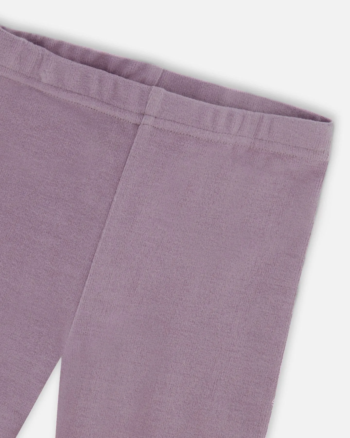 Super Soft Rib Leggings Blue Lilac