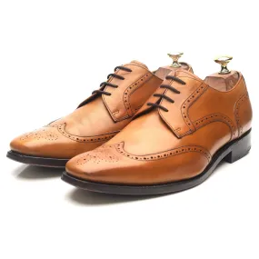 Tan Brown Leather Derby Brogues UK 7 G