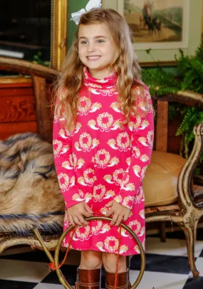 Tatum's Turtleneck Dress Bows & Berries