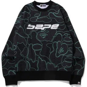 TEXT CODE CAMO CREWNECK MENS