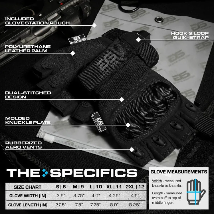 The Combat Fingerless Tactical Gloves - Multiple Variants