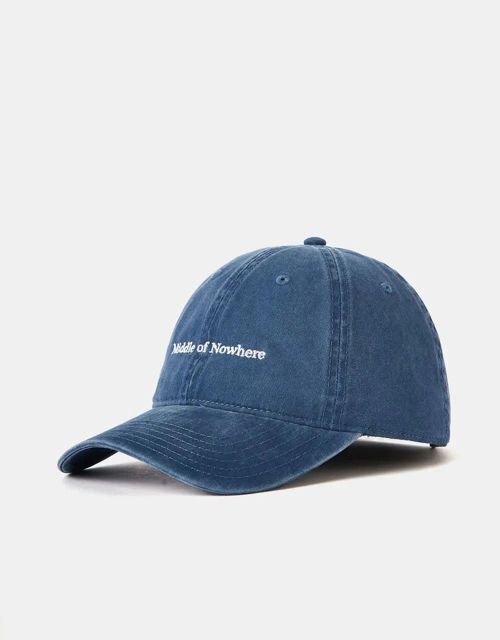 The Quiet Life Middle of Nowhere Desert Serif Dad Cap - Blue