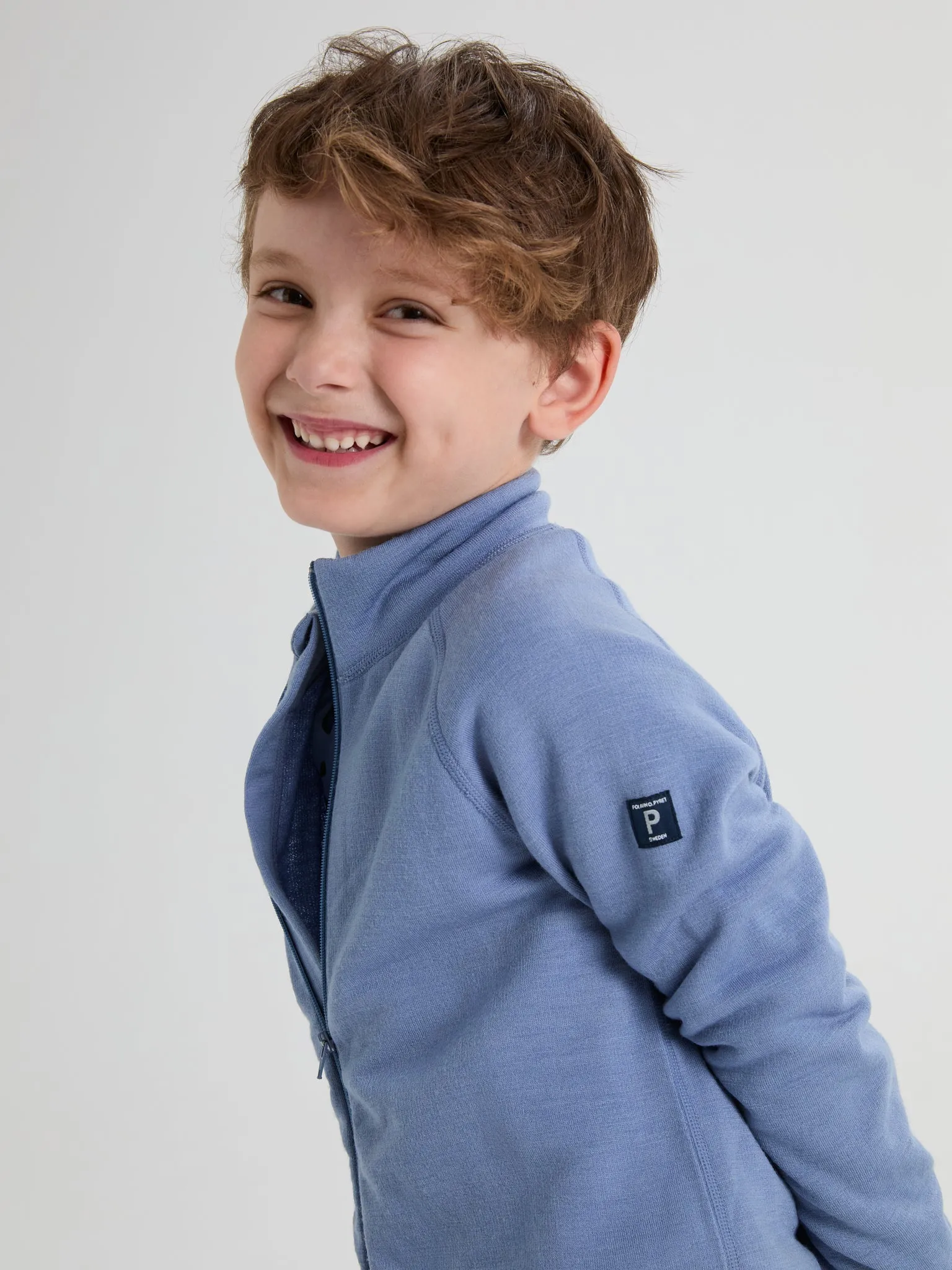 Thermal Terry Merino Kids Zip Top