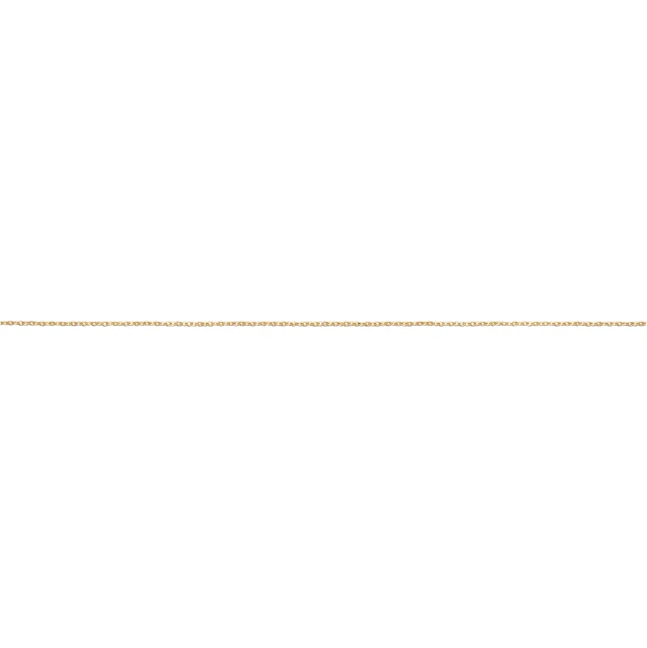 Thin Cable Chain Solid Gold