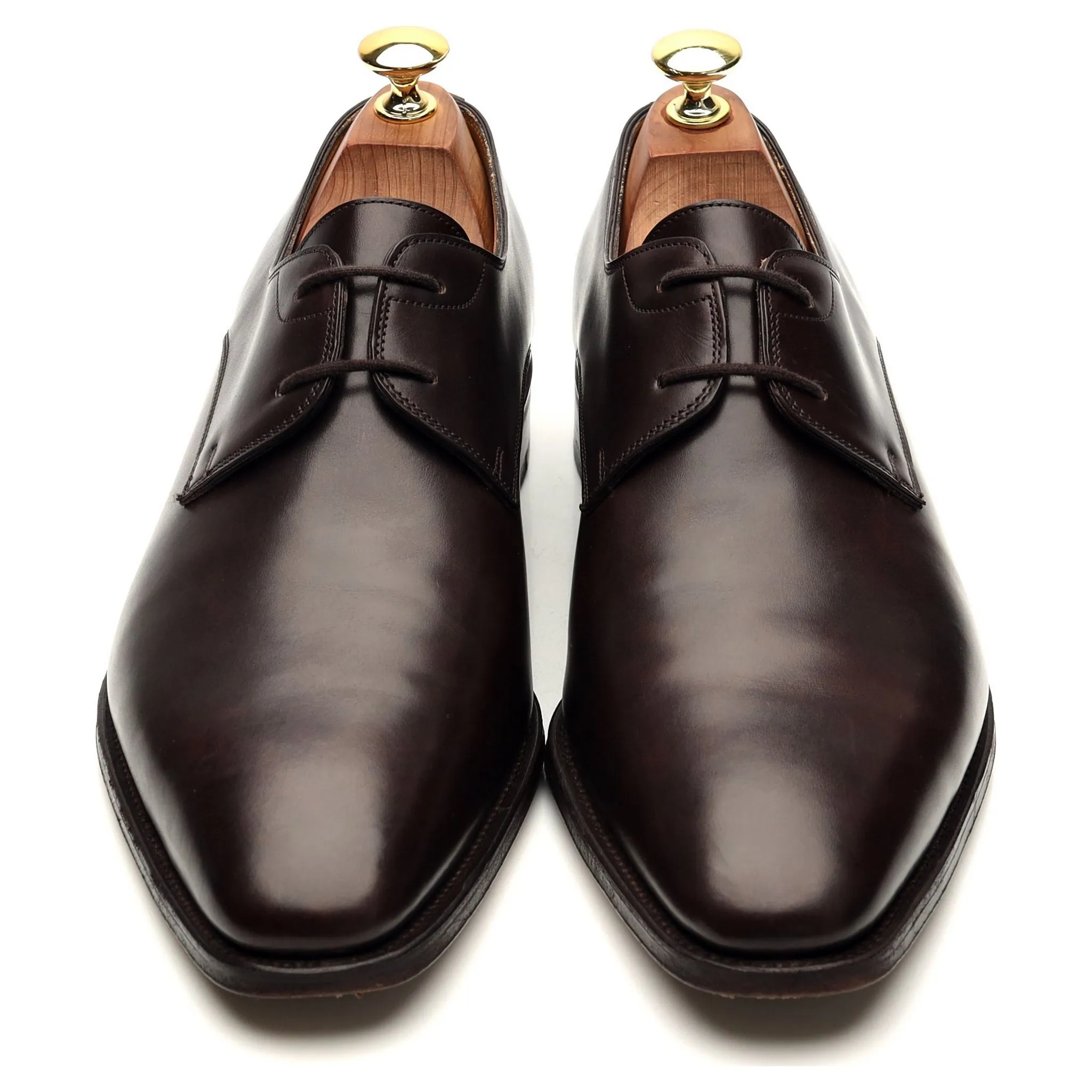 'Tiverton' Dark Brown Leather Derby UK 8 E