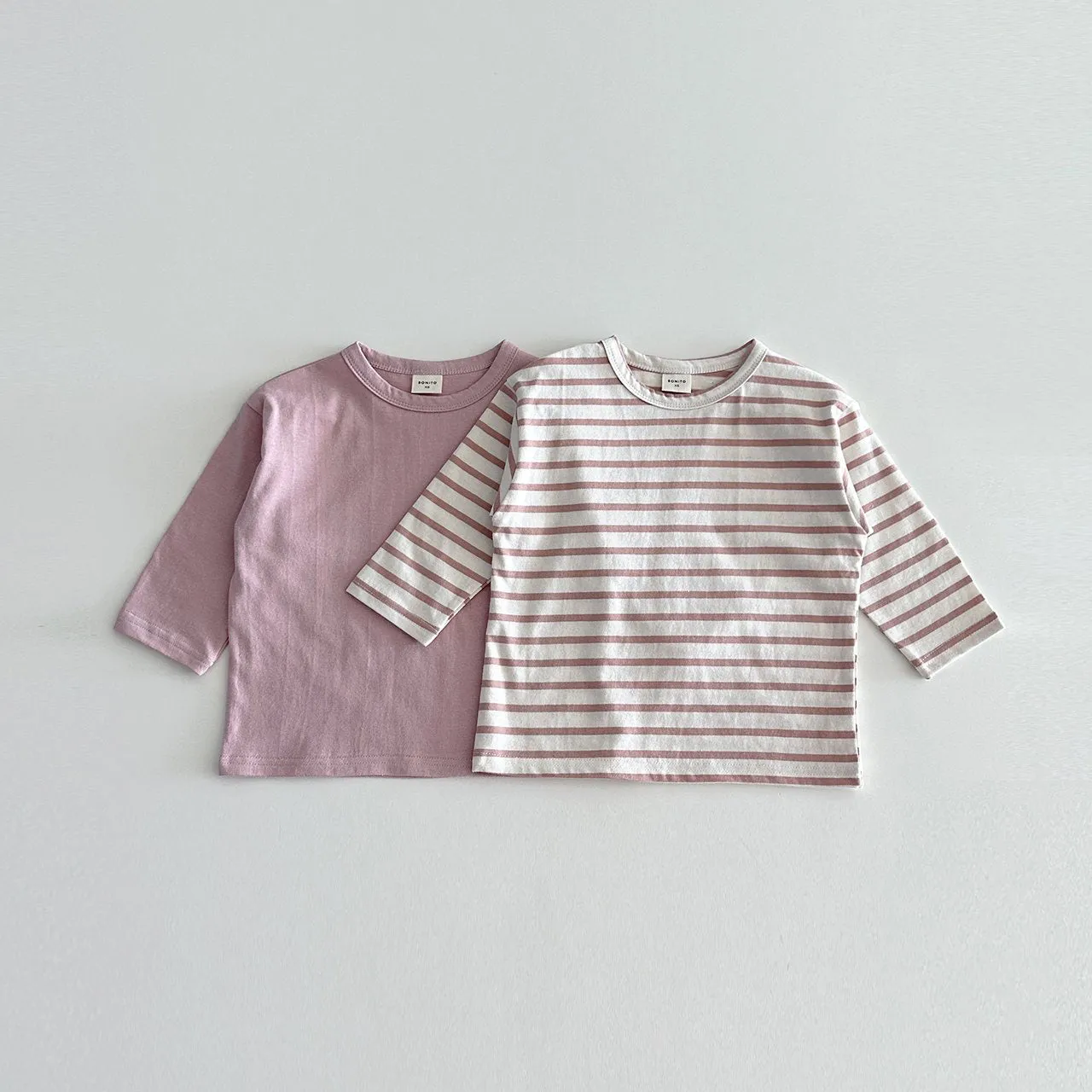 Toddler 2-Pack Crewneck Long Sleeve T-Shirt (6m-6y) - 4 Colors