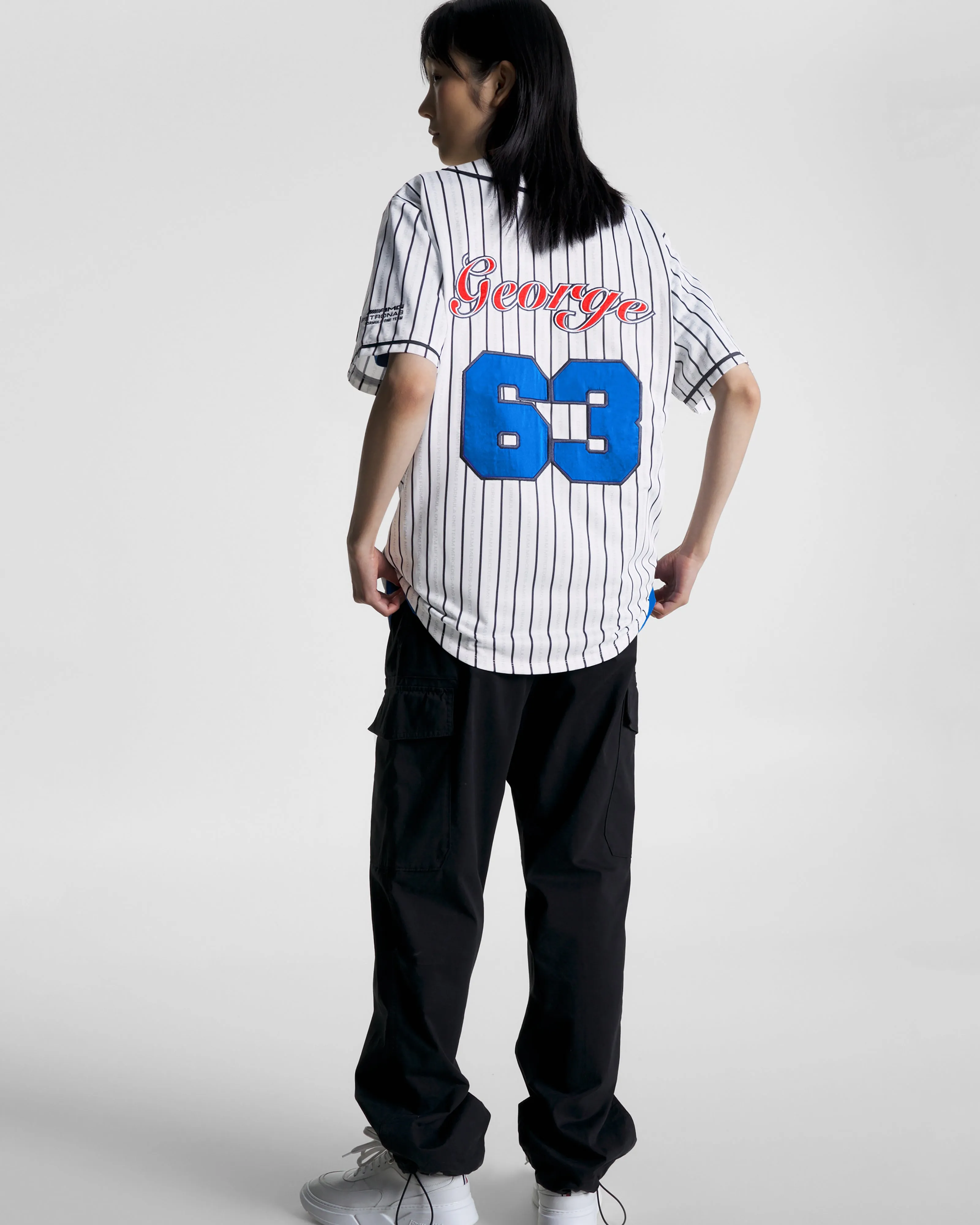 Tommy x Mercedes-AMG F1 x Awake NY Baseball Jersey White/Desert 63