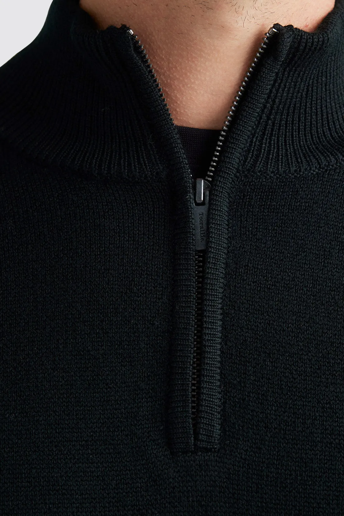 Toorallie Half Zip Jumper Black