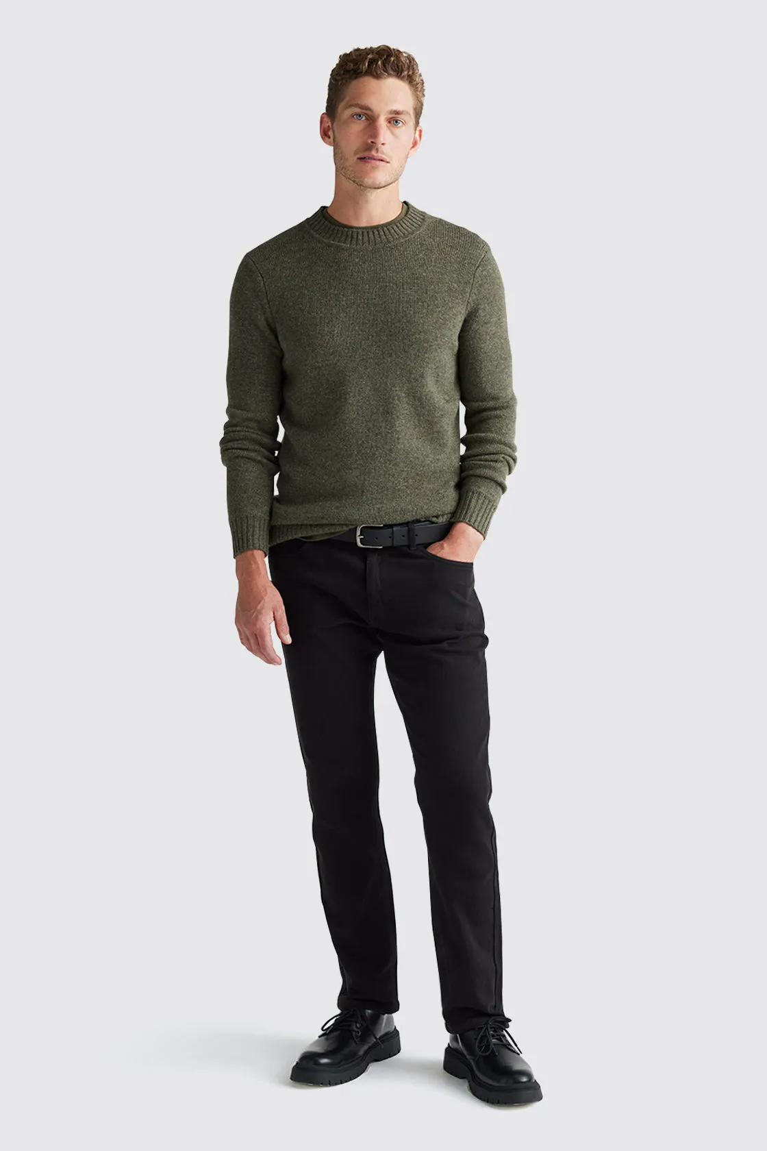 Toorallie Lambswool Jumper Olive