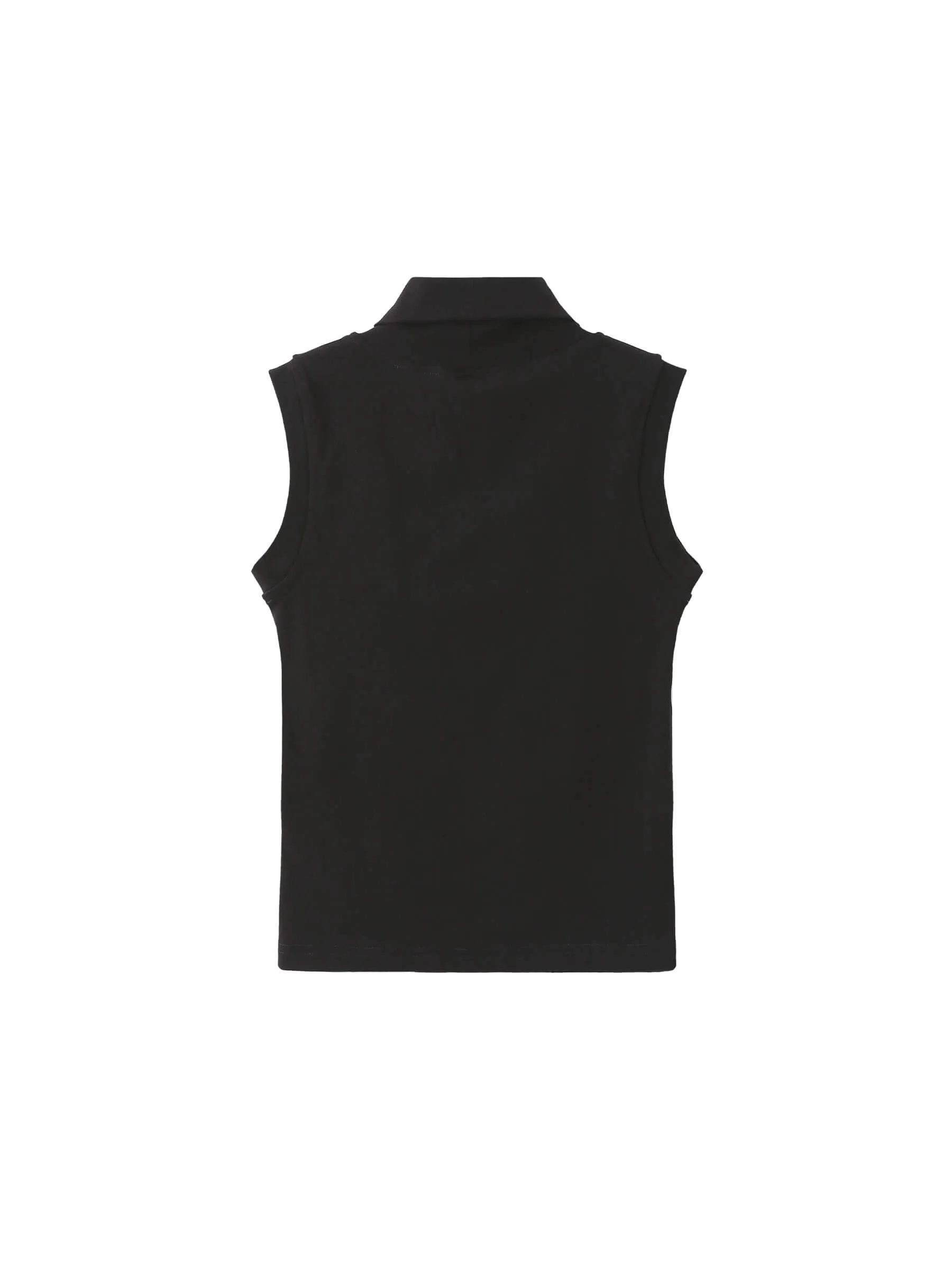 Turtleneck Fitted Vest