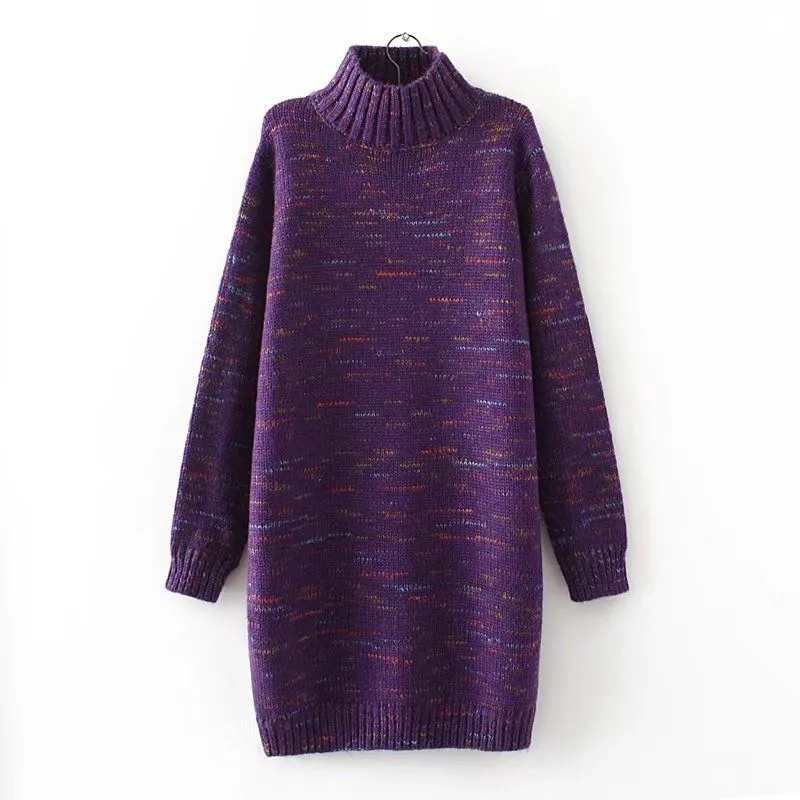 Turtleneck Long Sleeve Dress