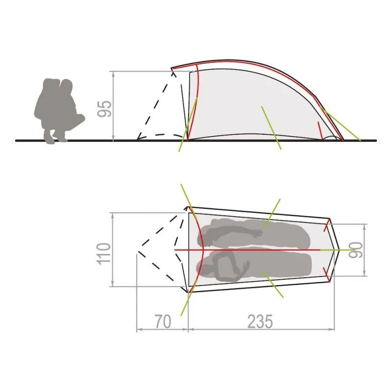 Vaude  Hogan SUL 1-2P - Tenda da campeggio