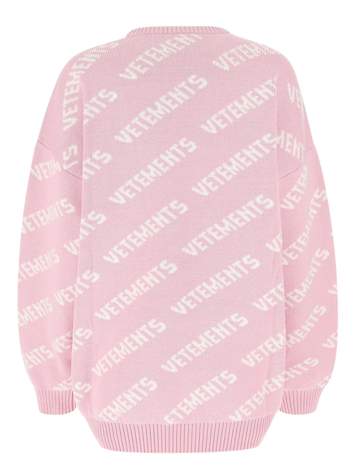 Vetements Allover Logo Intarsia-Knit Jumper