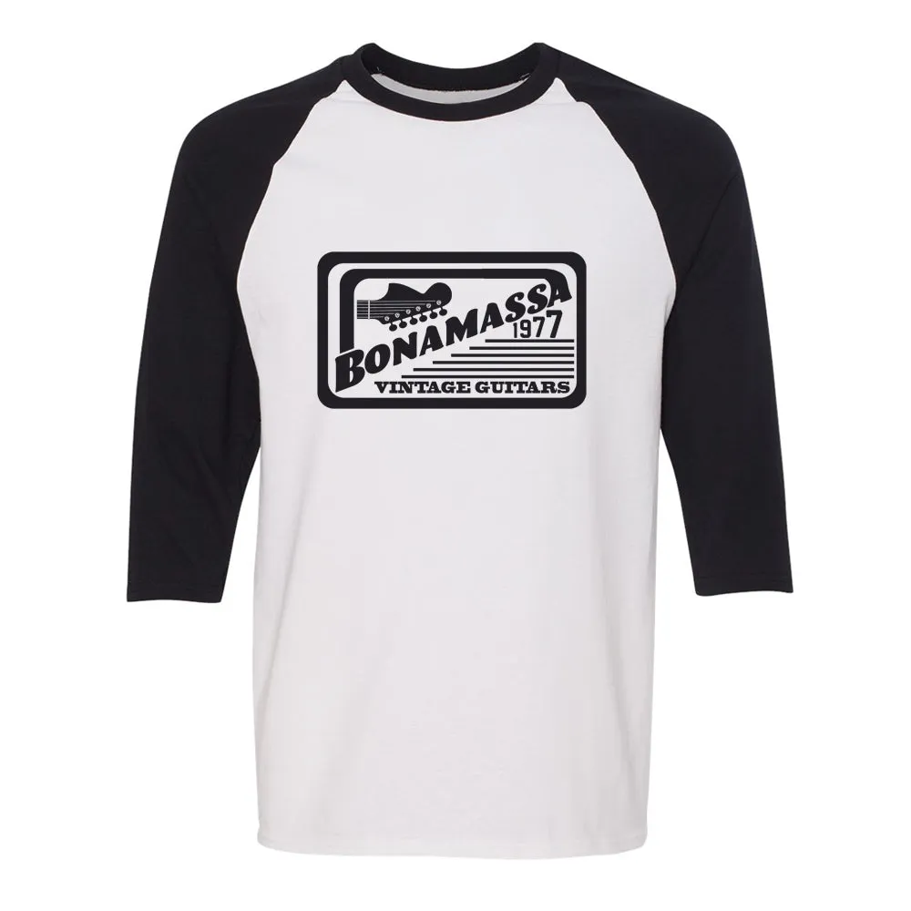 Vintage Guitars Stamp Raglan 3/4 Sleeve T-Shirt (Unisex)