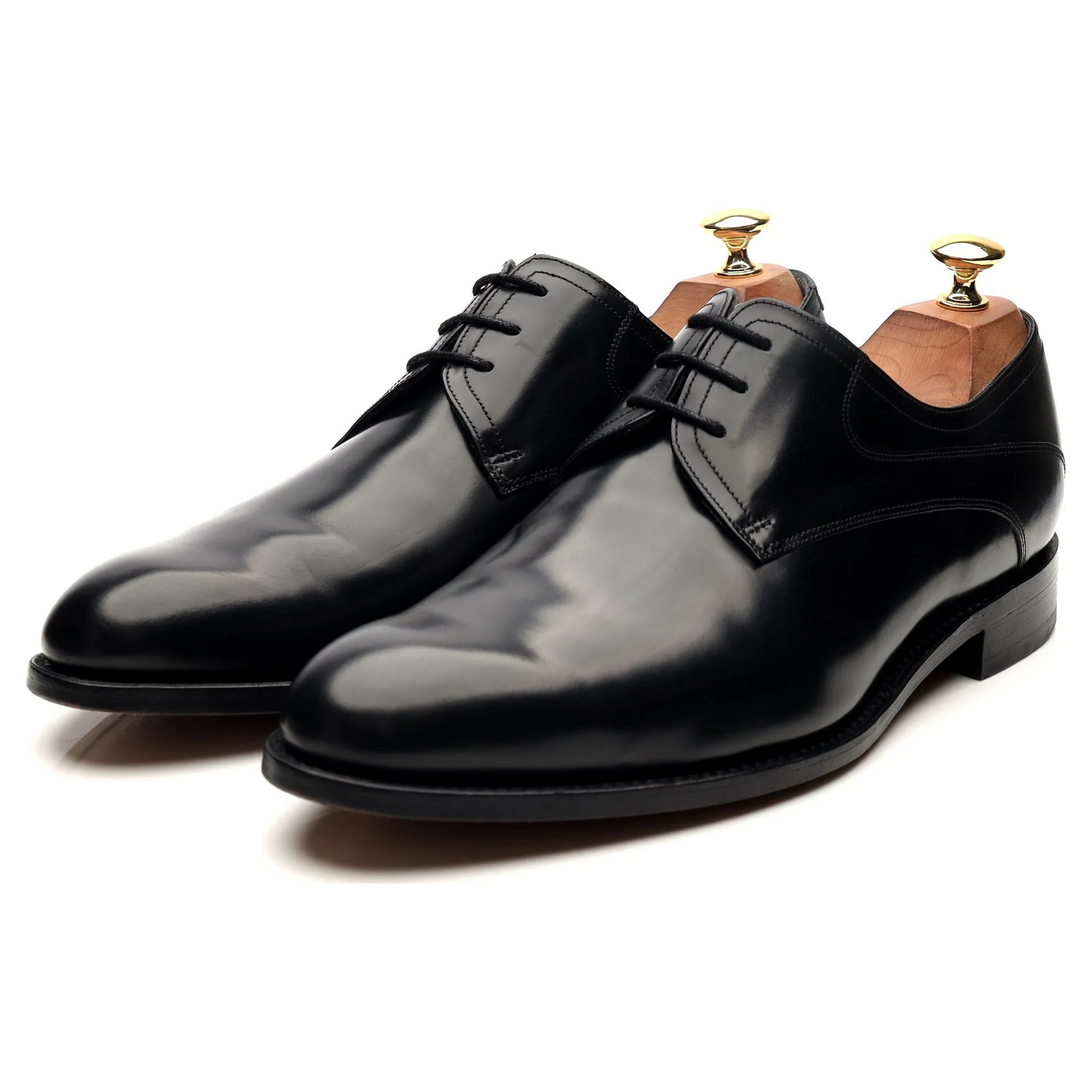 'Wickham' Black Leather Derby UK 9 G