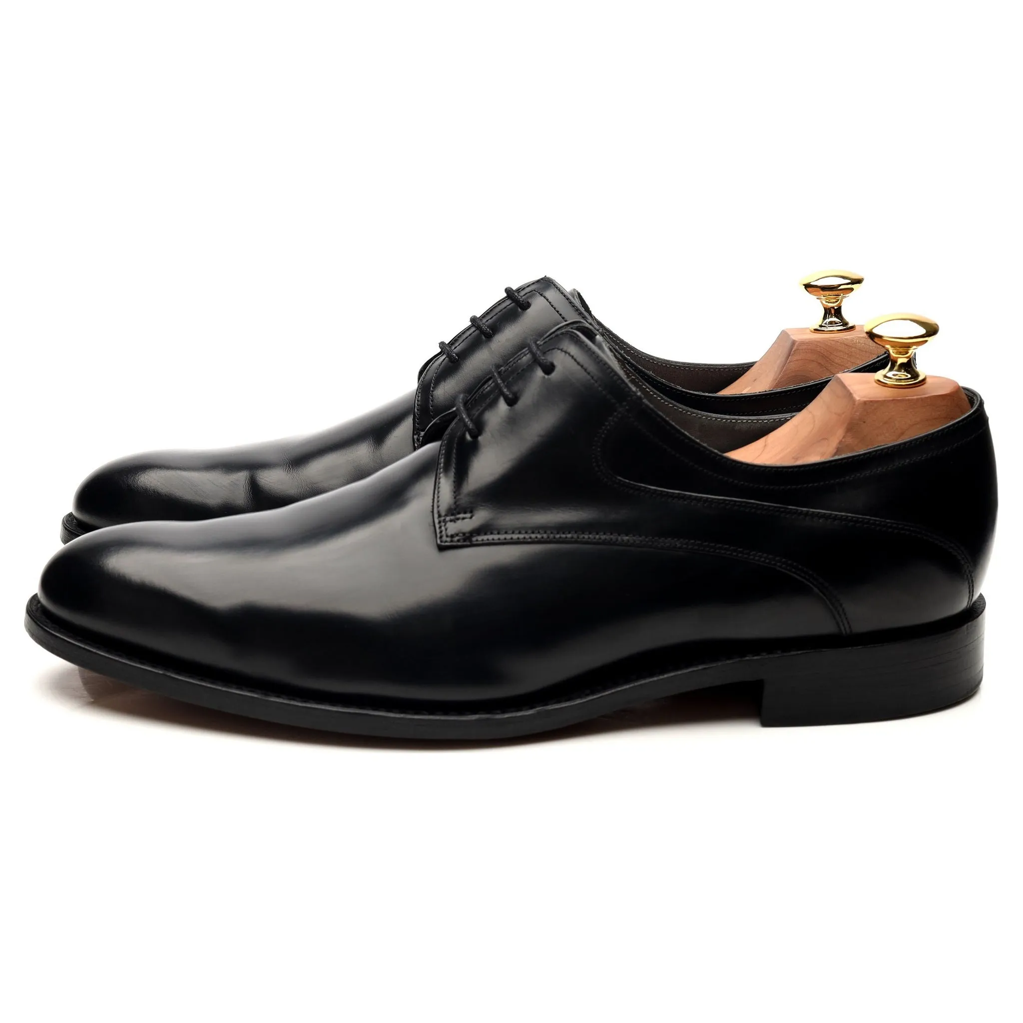 'Wickham' Black Leather Derby UK 9 G