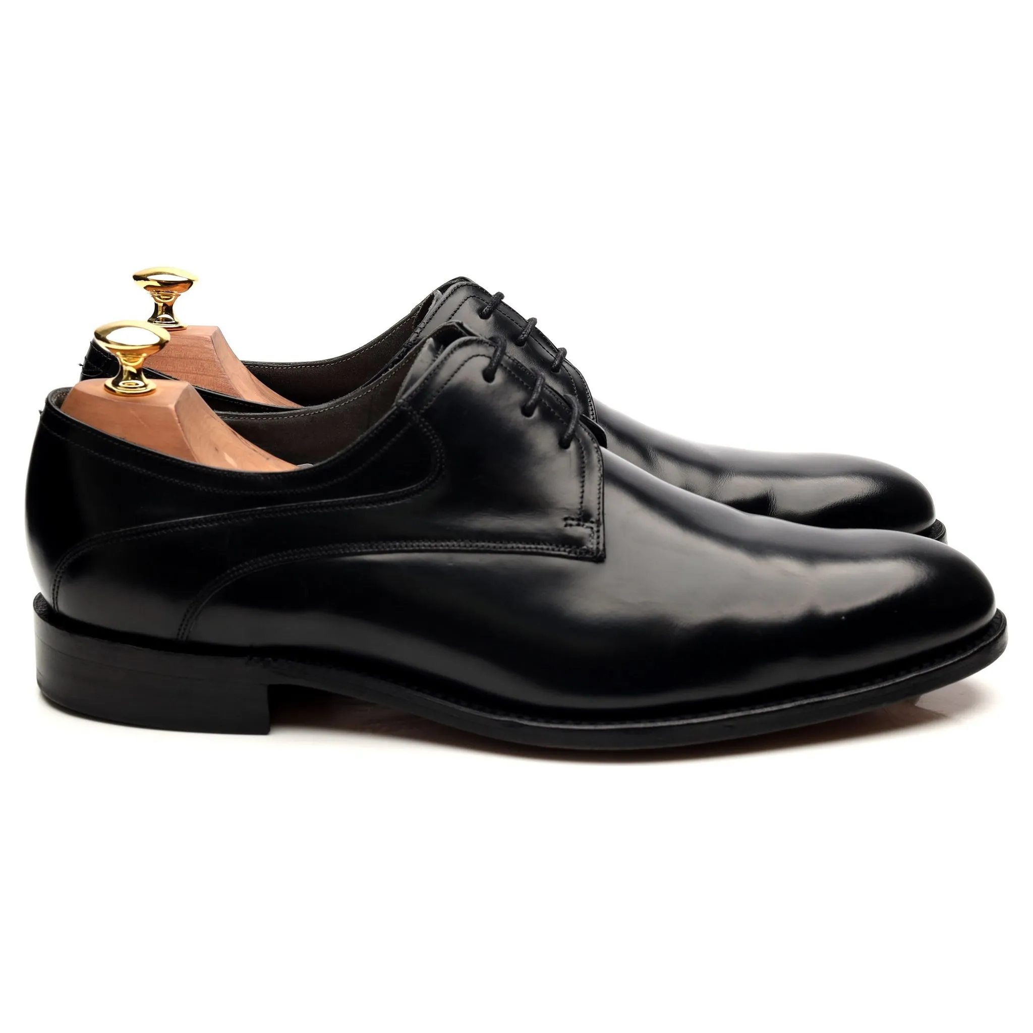 'Wickham' Black Leather Derby UK 9 G