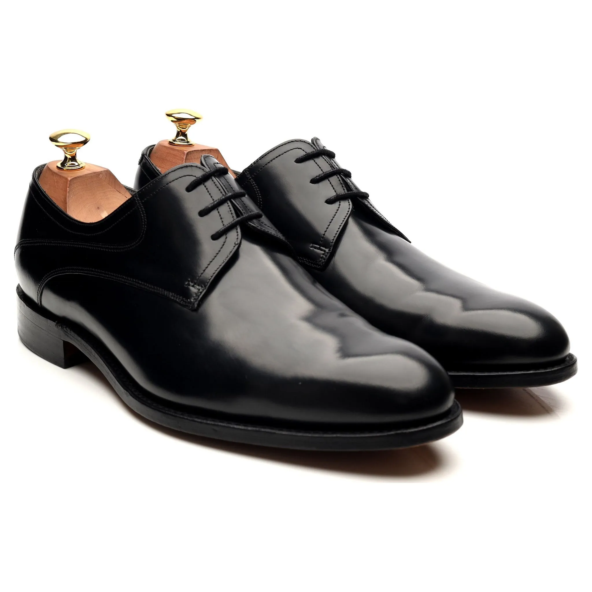 'Wickham' Black Leather Derby UK 9 G