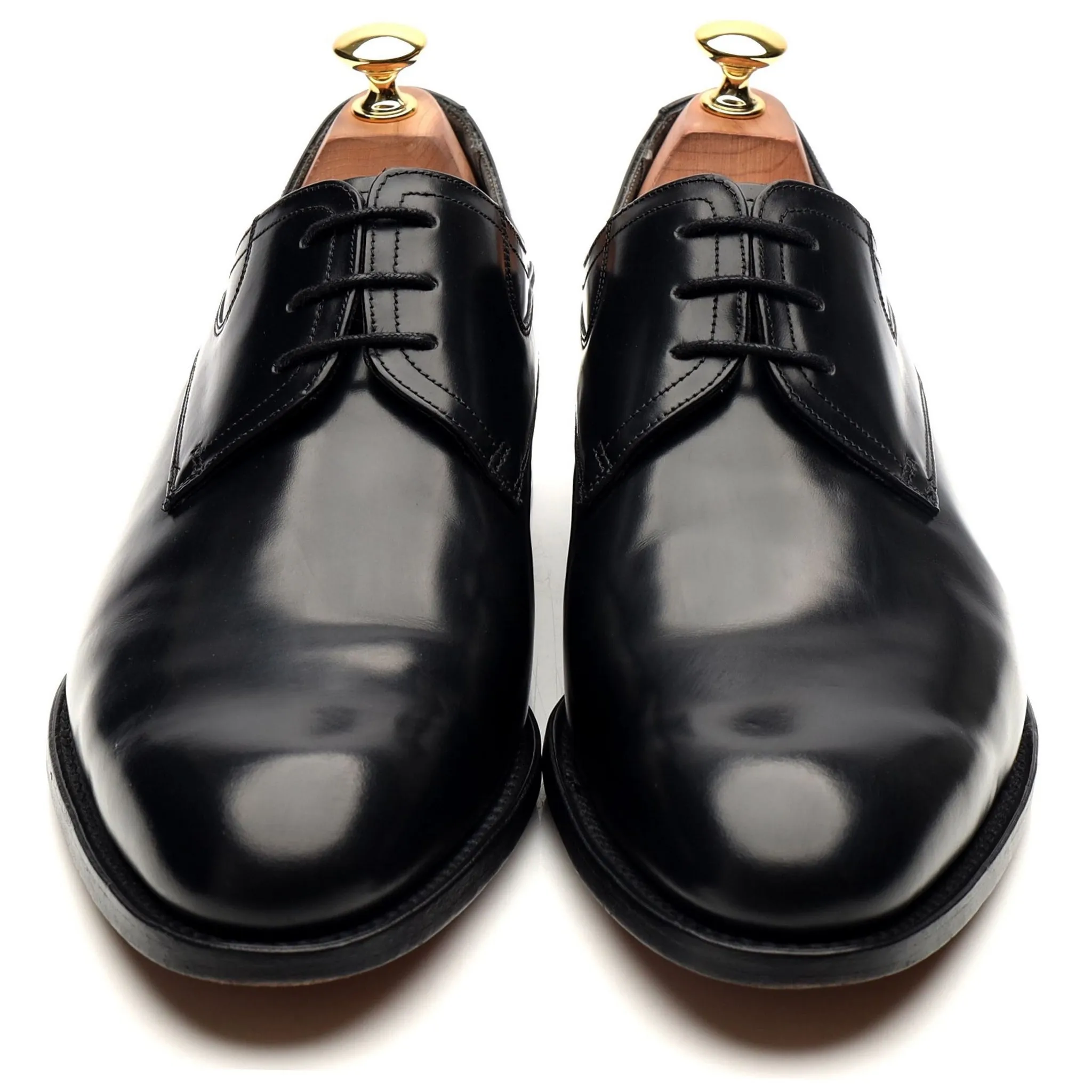 'Wickham' Black Leather Derby UK 9 G