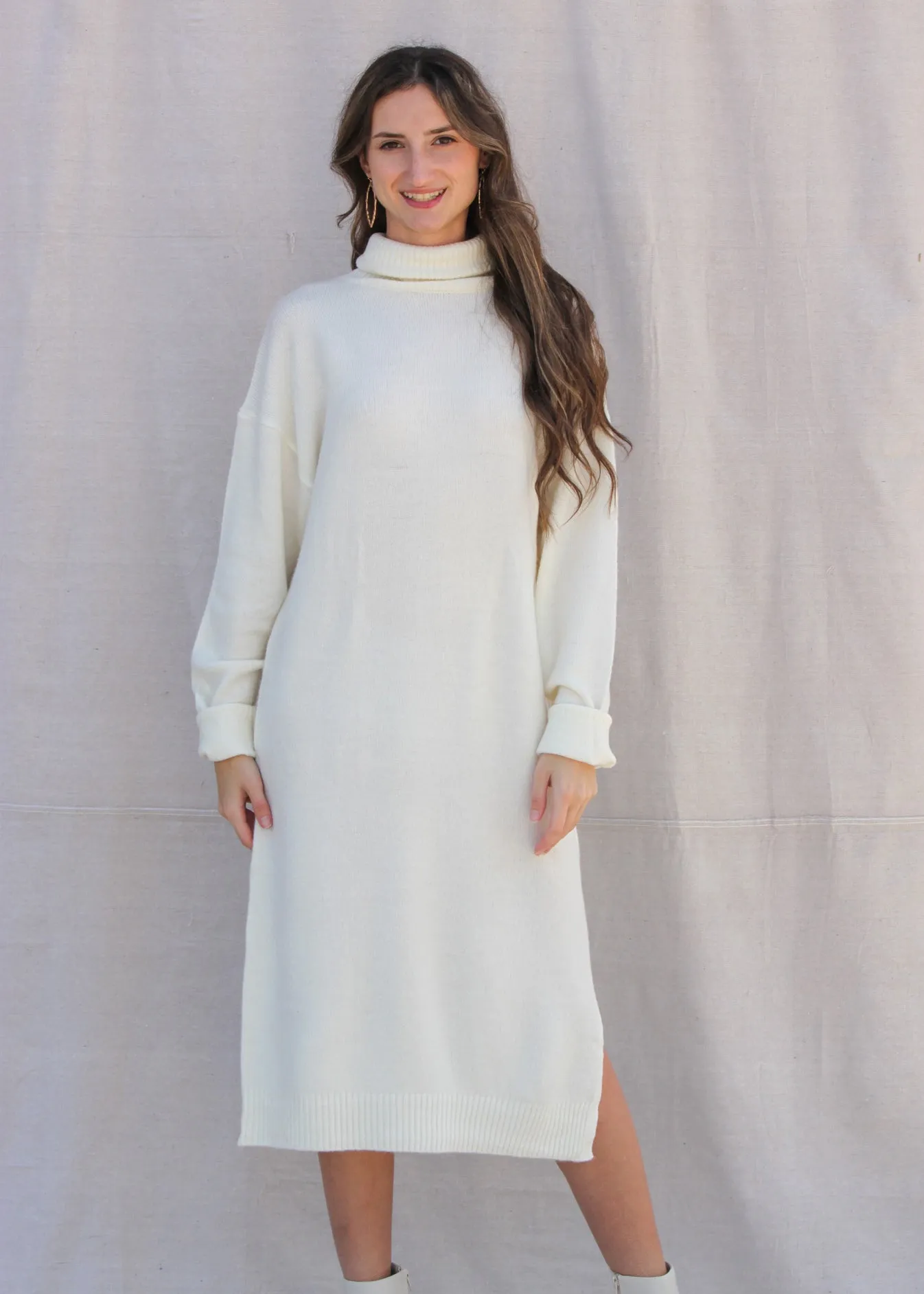 Winter Whispers Sweater Dress