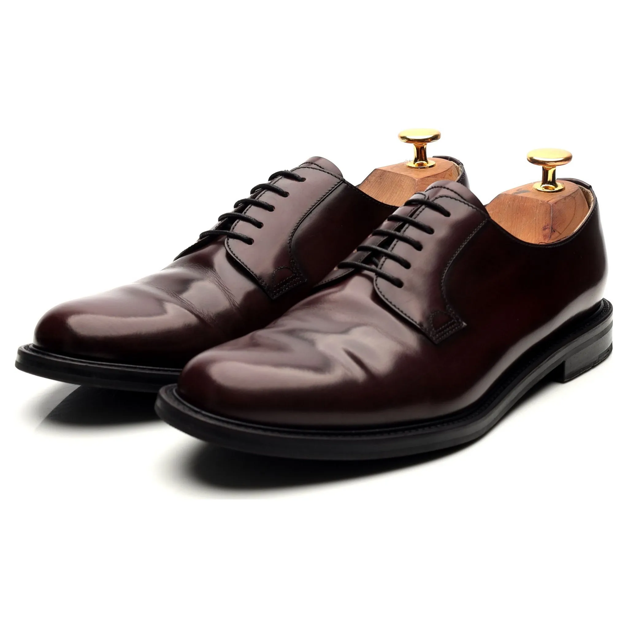 Women's 'Cindy' Burgundy Leather Derby UK 7 EU 40