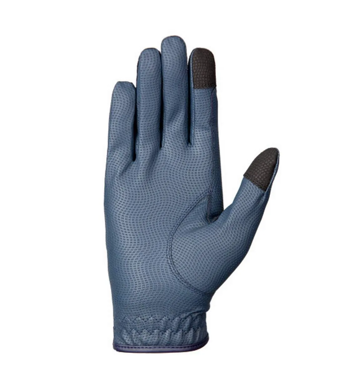 Womens/ladies sparkle riding gloves navy Hy