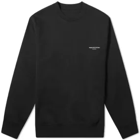 Wooyoungmi Box Logo Crewneck SweatBlack