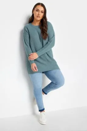 YOURS Curve Blue Essential Jumper