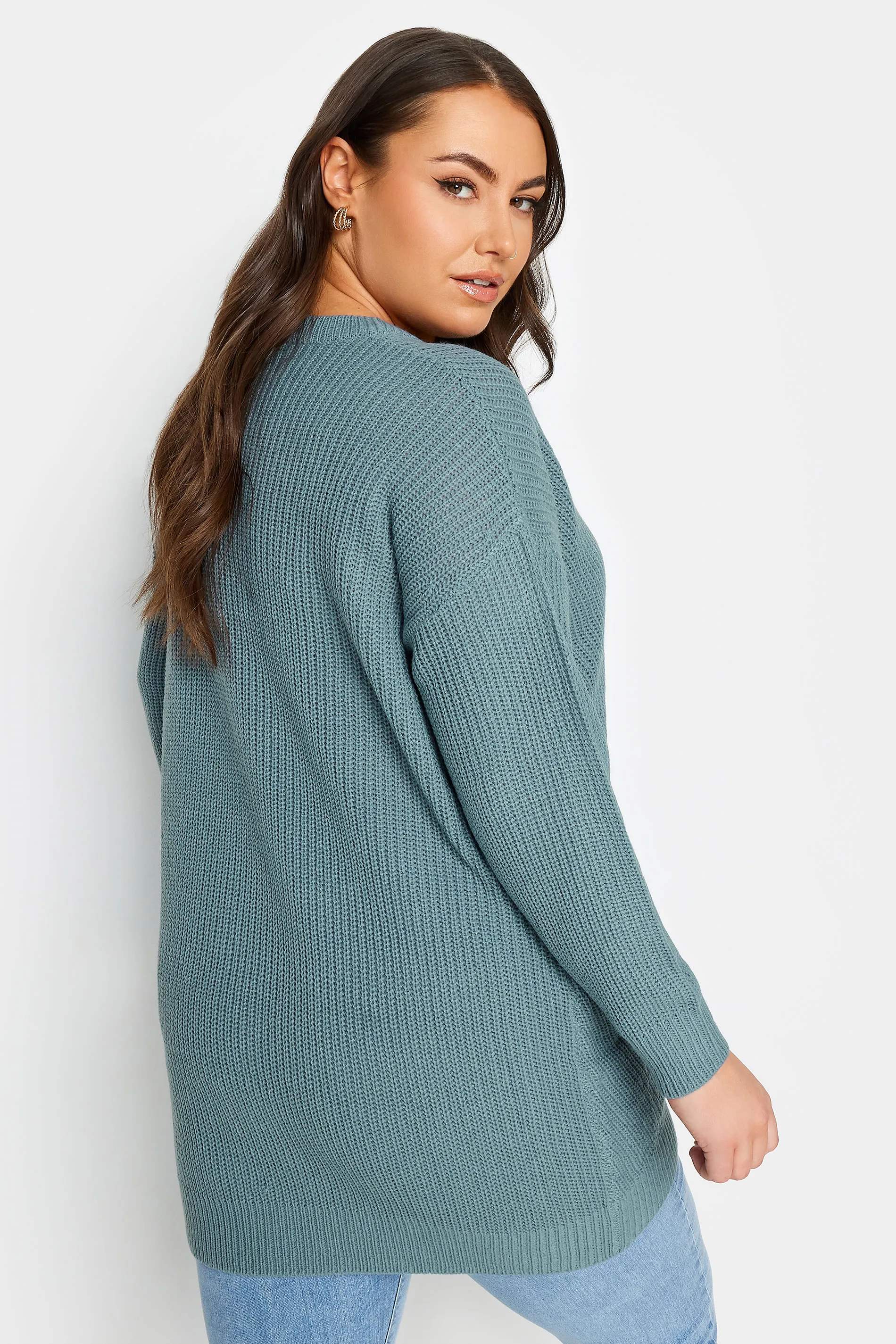 YOURS Curve Blue Essential Jumper