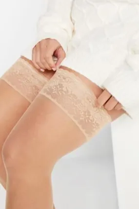 YOURS Nude Lace Hold ups